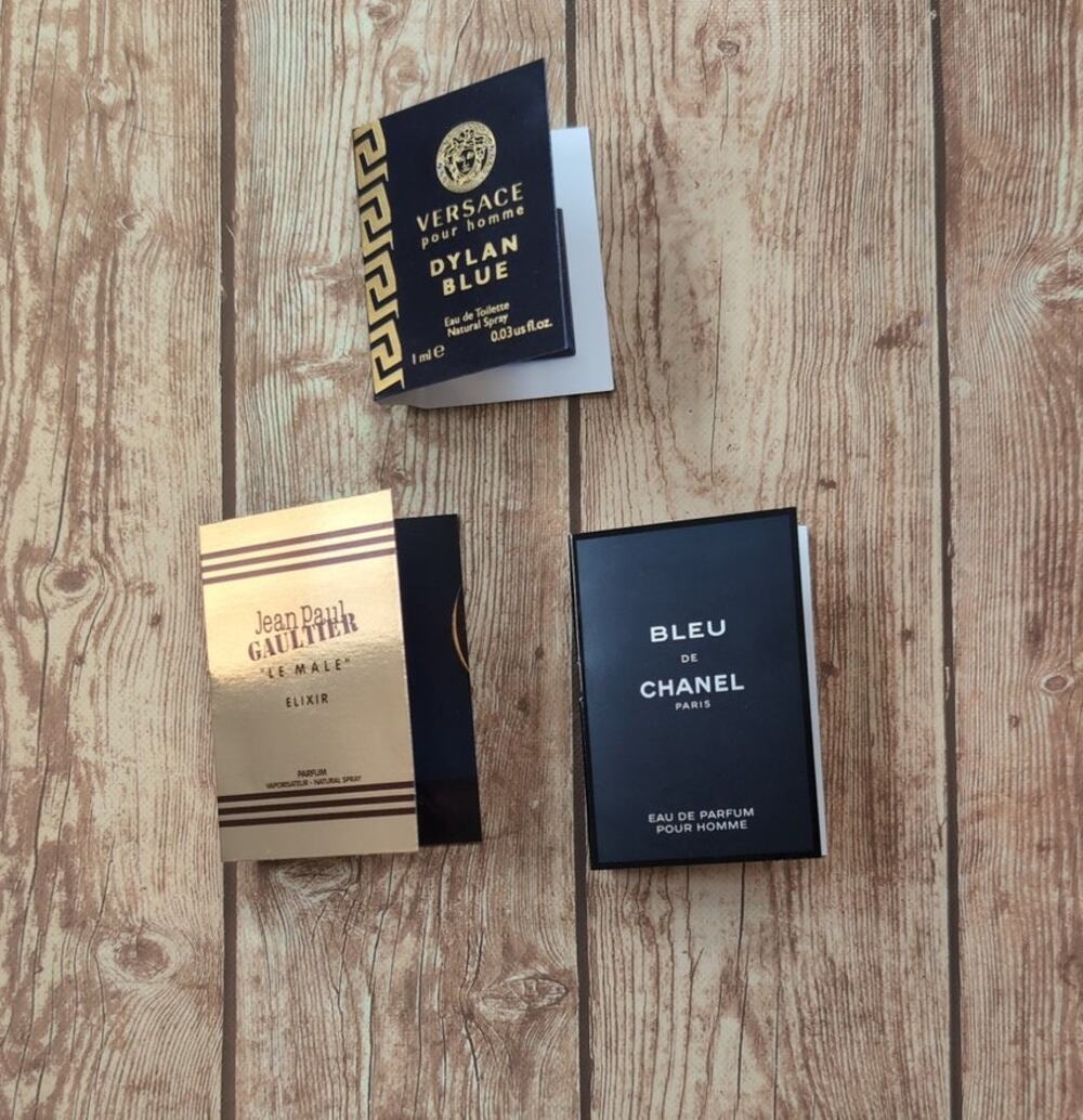 Men’s Luxury Cologne Samples Bundle - Fragrance -Versace - Gaultier - Chanel